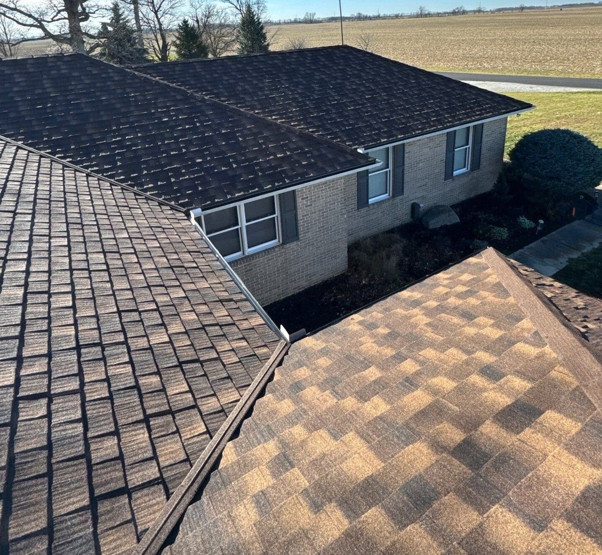 new roof on residential home